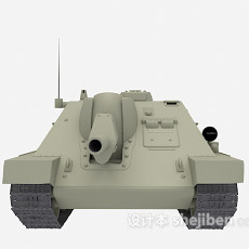 灰色坦克3d模型下载