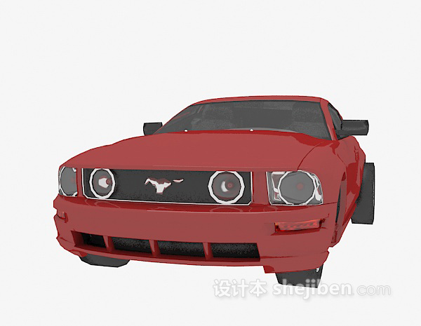 红色的车辆3d模型下载