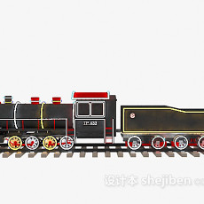 儿童玩具古董火车3d模型下载