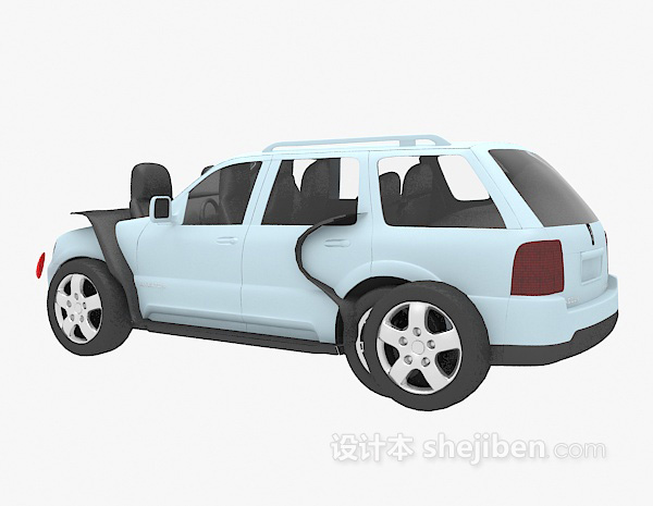 现代风格私家车3d模型下载