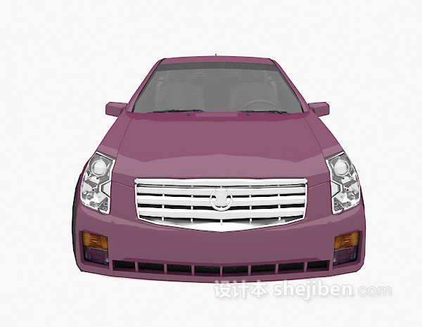 紫色的车辆模型3d模型下载