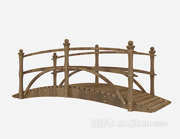 设计本木桥3d模型下载