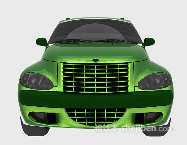 绿色汽车模型3d模型