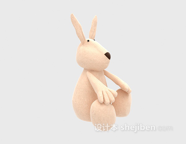 现代风格儿童玩具袋鼠 3d模型下载