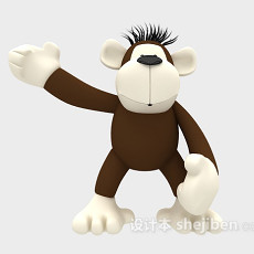 儿童玩具猩猩 3d模型下载
