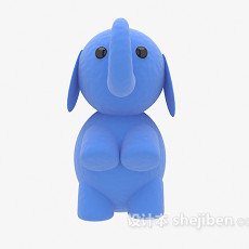 儿童动物玩具小象3d模型下载