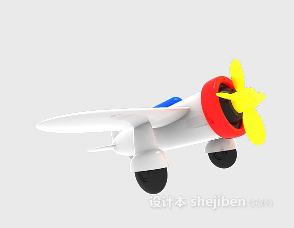 设计本玩具飞机3d模型下载