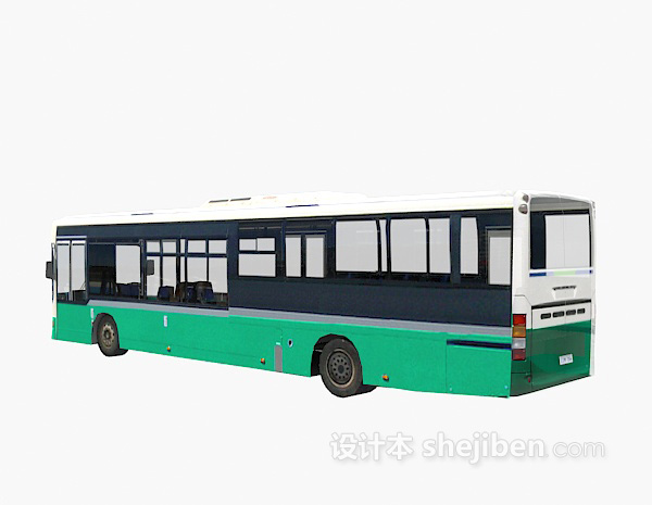 免费公交车车3d模型下载