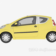 黄色车辆3d模型下载