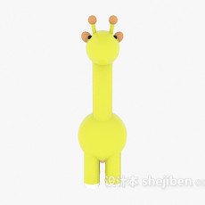 长颈鹿玩具3d模型下载