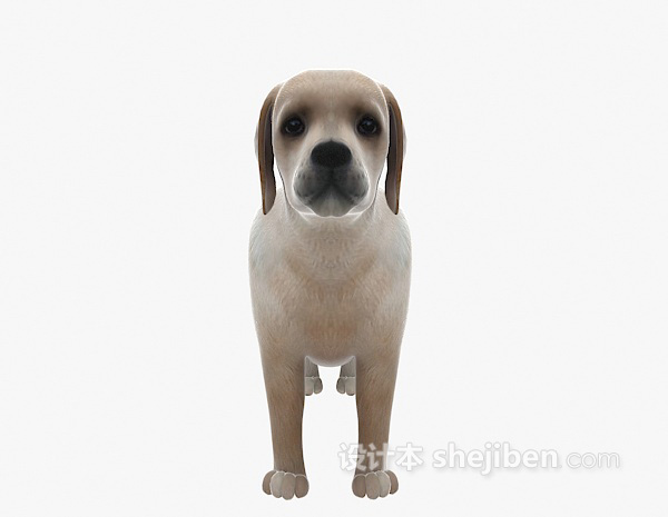 可爱动物模型狗 3d模型下载