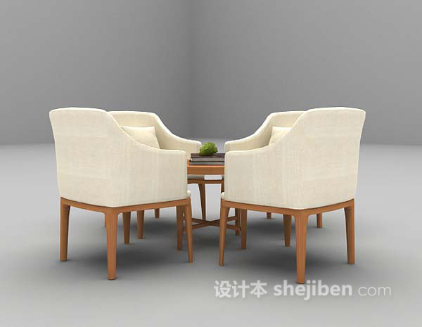 灰色桌椅3d模型推荐