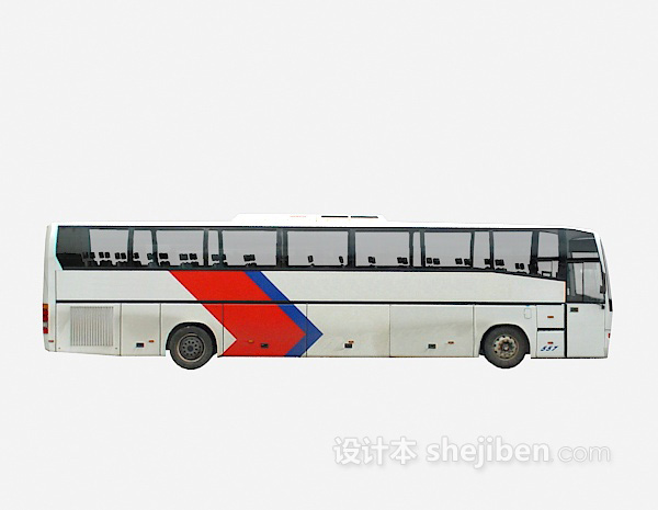 大巴车 车3d模型下载