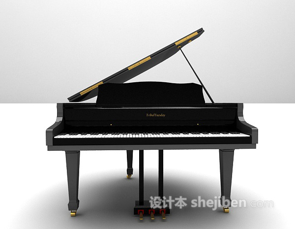 免费古典钢琴3d模型下载