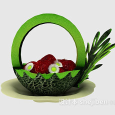 水果雕花3d模型下载