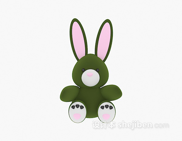 儿童玩具模型兔子3d模型下载