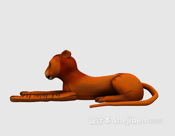 儿童模型玩具老虎3d模型下载