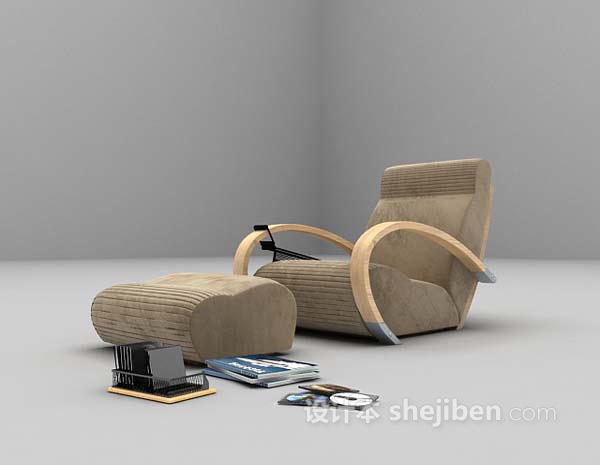 免费欧式家居椅3d模型下载