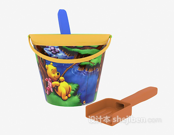 儿童沙滩玩具模型 3d模型下载