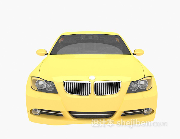 黄色的车辆3d模型下载