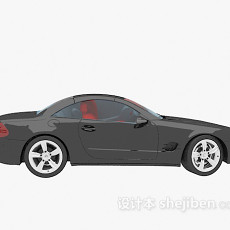 黑色小车3d模型下载
