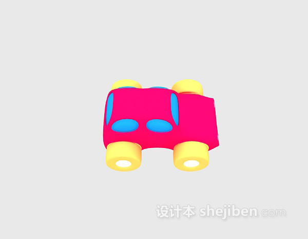 小车玩具3d模型下载