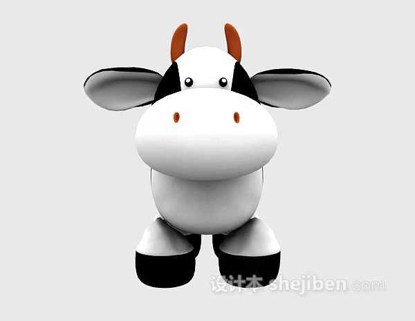 儿童模型玩具大奶牛3d模型下载