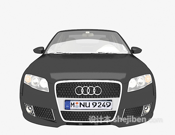 黑色奥迪3d汽车模型下载