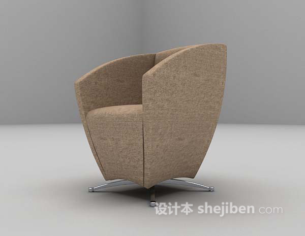 免费布艺椅子3d模型下载