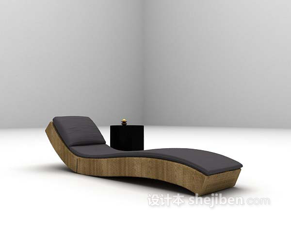 现代风格长形休闲椅3d模型下载