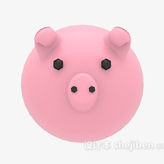 儿童玩具小猪存钱罐3d模型下载