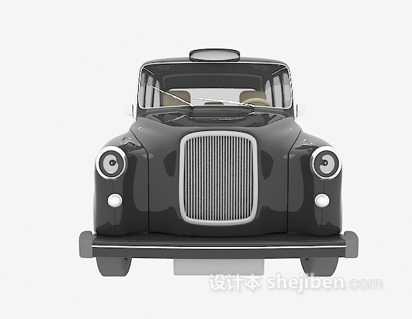 黑色车模型3d下载
