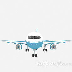 民用航空飞机3d模型下载