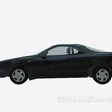 黑色汽车 车3d模型下载