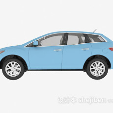 蓝色车辆免费3d模型下载