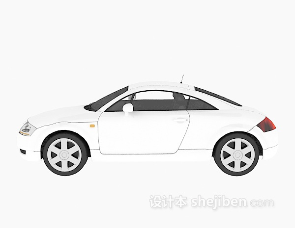 白色车辆模型3d模型下载