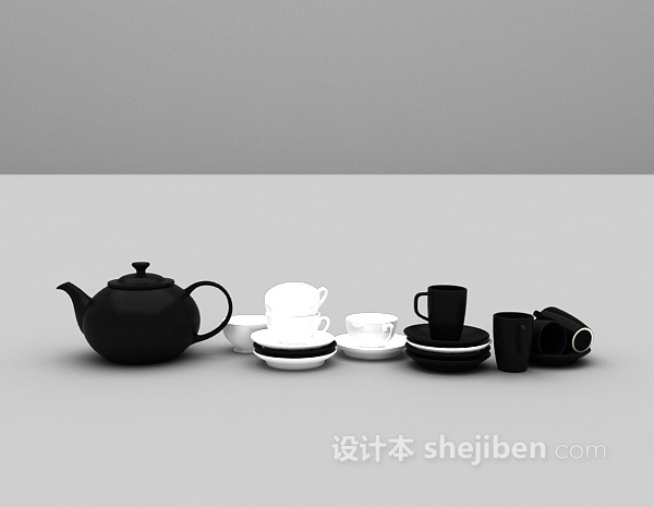 茶具模型下载