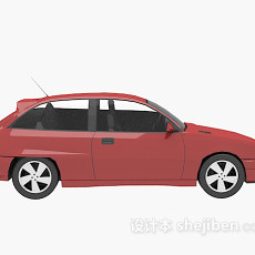 红色车的免费3d模型下载