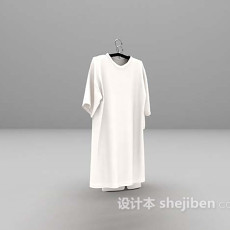 白色衣服3d模型下载