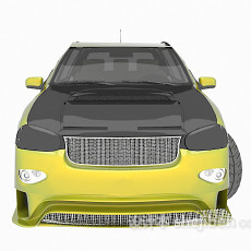 黄色车辆3d模型下载
