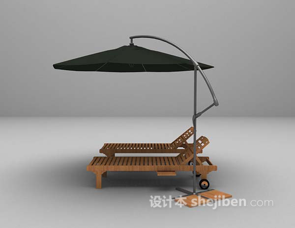 现代风格沙滩休闲椅3d模型下载