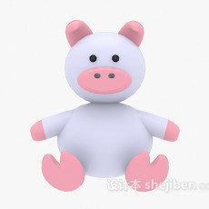 儿童玩具小猪3d模型下载