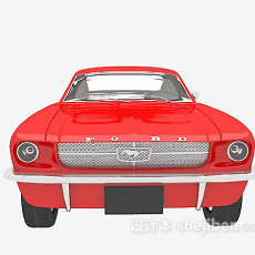 红色车辆3d模型下载