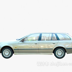 银色汽车 车3d模型下载