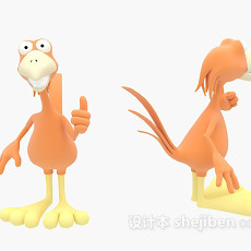 儿童动物玩具小鸡3d模型下载