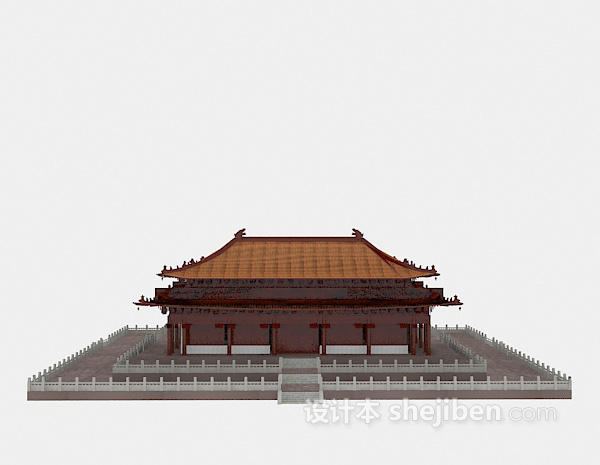 免费古建宫殿3d模型下载