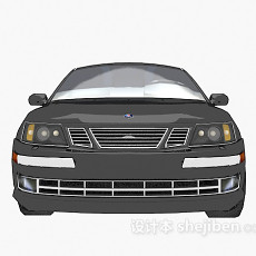 黑色炫酷汽车3d模型下载