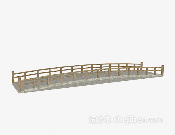 设计本石桥的3d模型下载