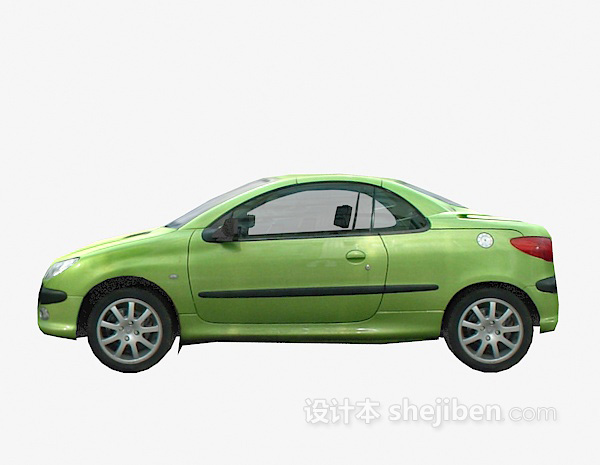 绿色3d车模型下载