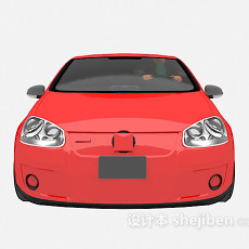红色的汽车3d模型下载